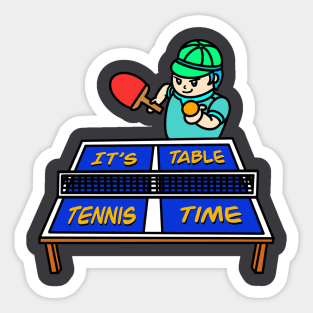 It's table tennis time! Sticker